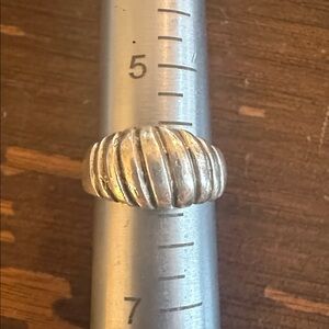 Sz 5.5 Sterling Ring 90’s Lost Wax Artist Made